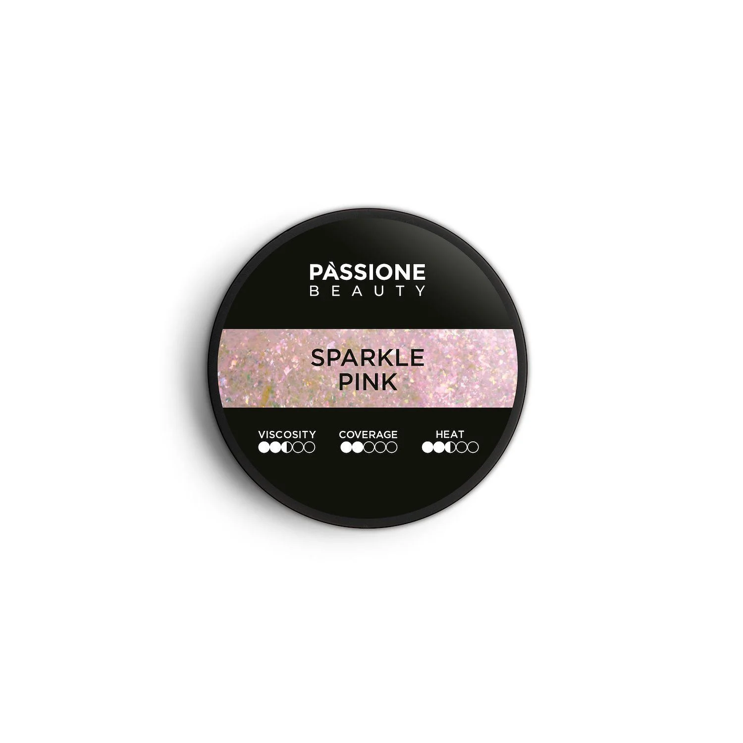 Sparkle Pink 15 ml - Gel de construction auto-égalisant rose vif avec glitter roses irisés - détail 2