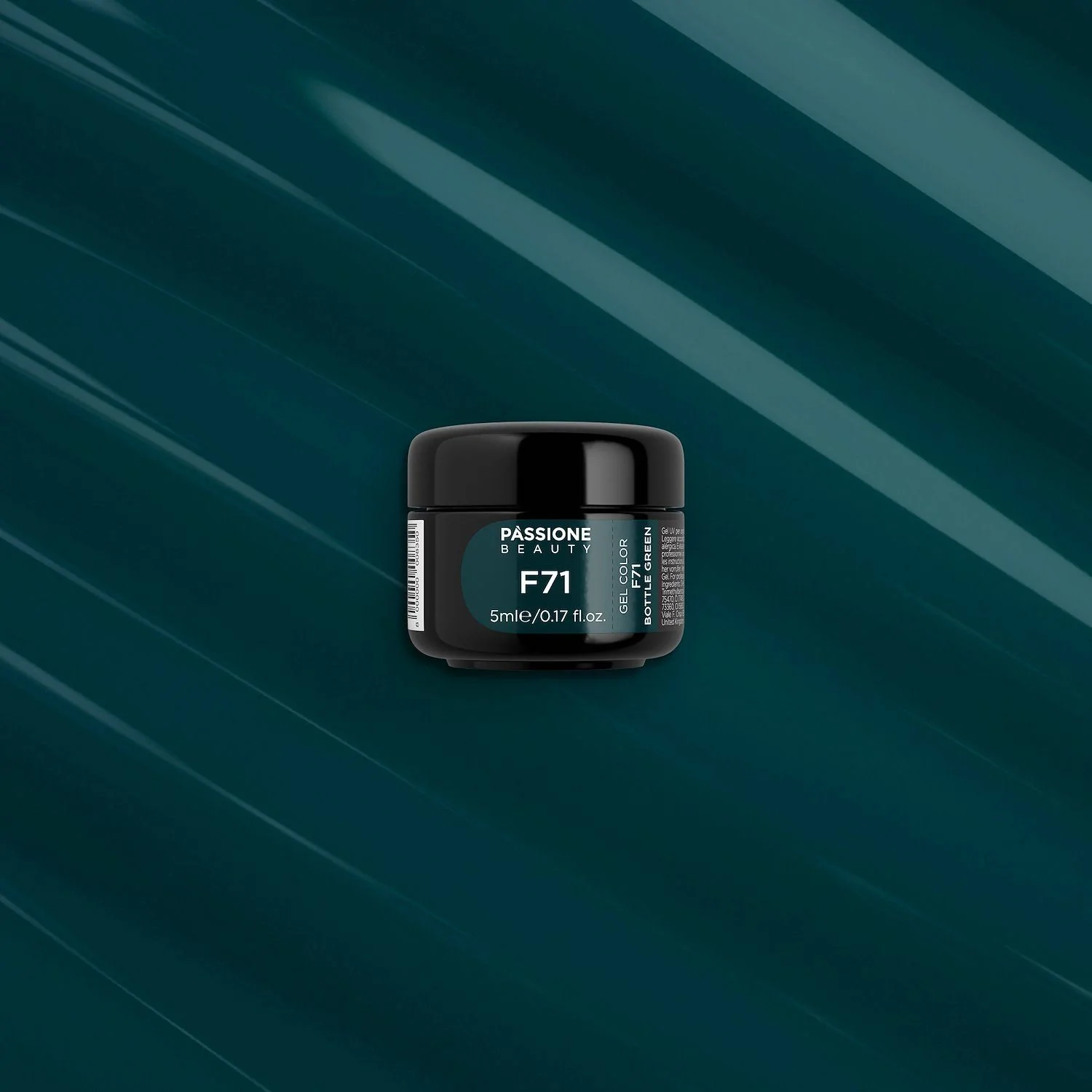 Gel Color F71 Bottle Green - Gel color verde oscuro autosellante  - detalle 2
