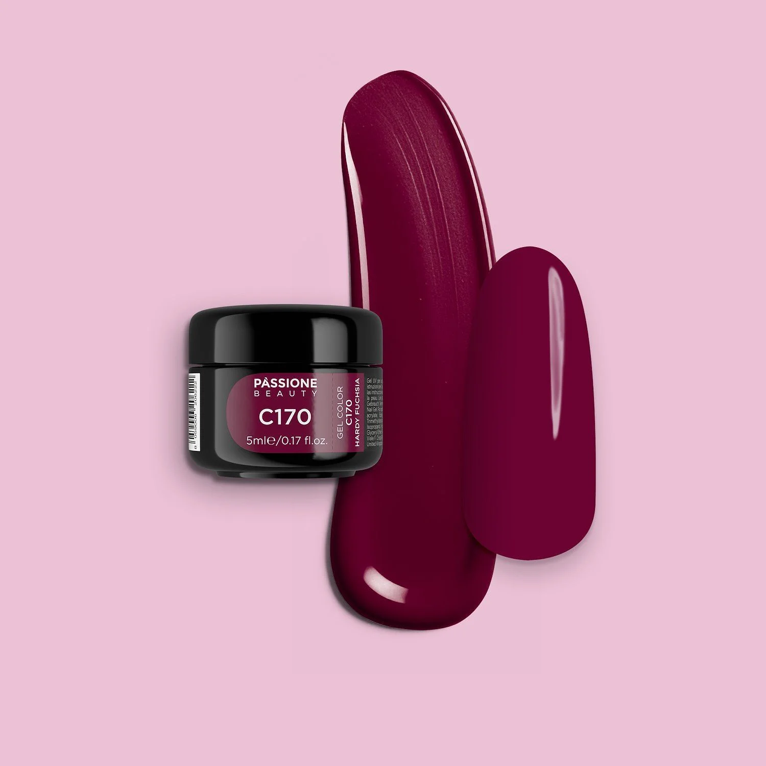 Gel Color C170 Hardy Fuchsia - Gel color fucsia cereza negra