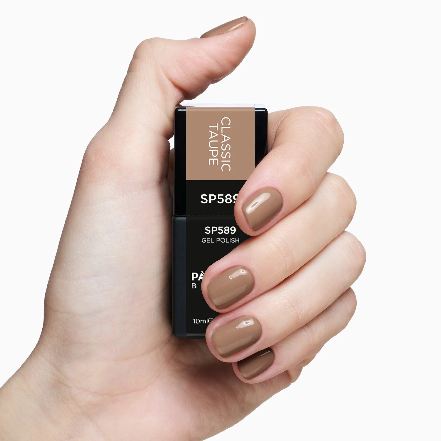 Esmalte Semipermanente SP589 Classic Taupe - Gel Semipermanente color marrón claro - detalle 3