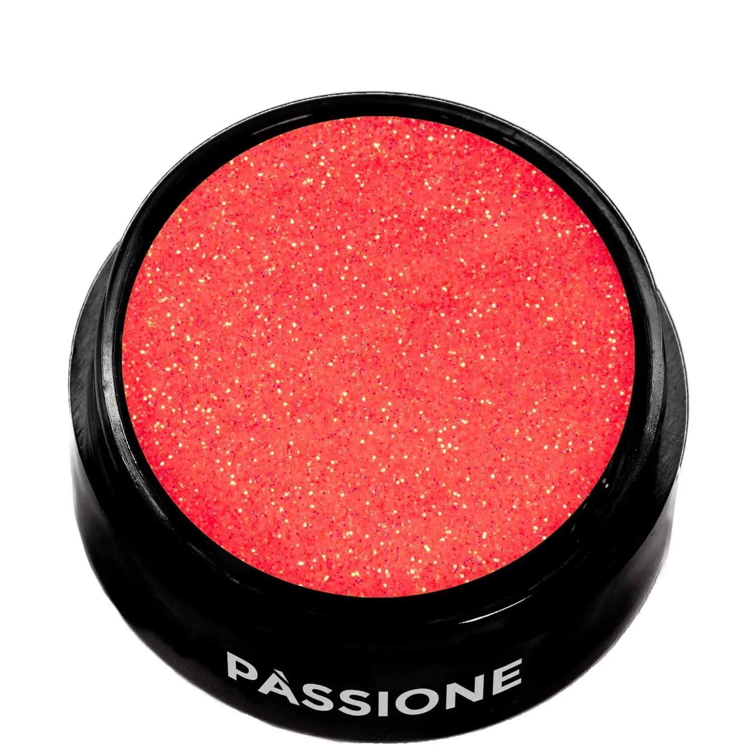 Highlighter Glitter - Neon yellow and neon coral nail glitter - detail 2
