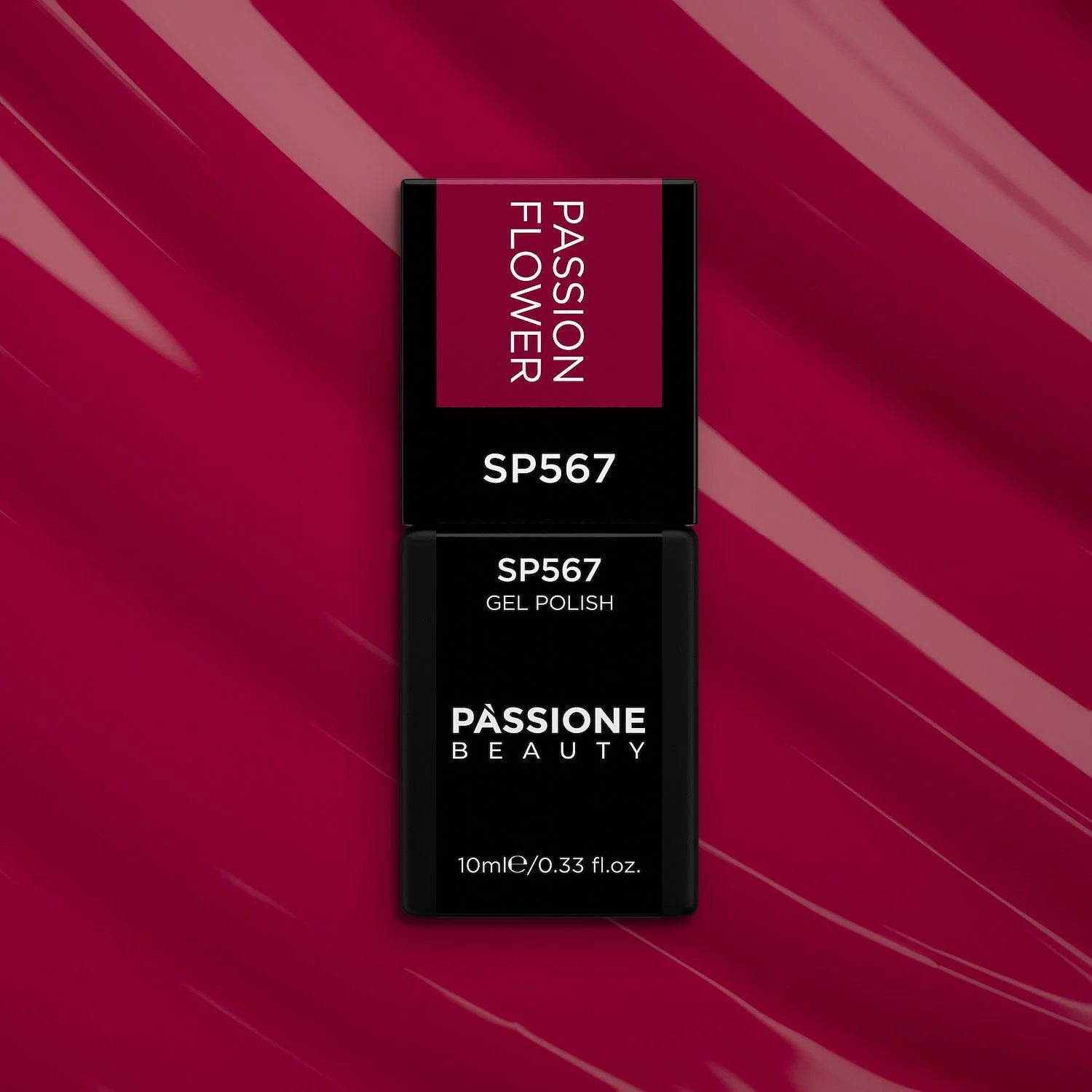 Vernis semi-permanent SP567 Passion Flower - Vernis semi-permanent fuchsia amarena - détail 3