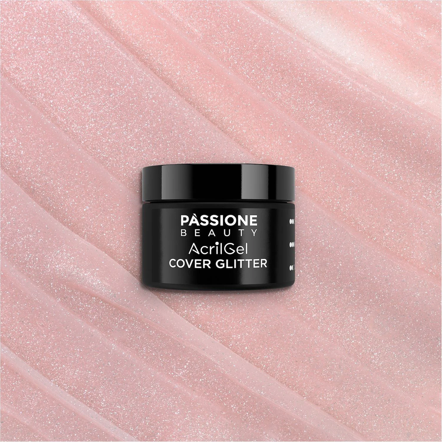 AcrilGel® Cover Glitter 50 ml  - Gel-Acrilico rosa naturale caldo con finissimi micro-glitter cangianti, mediamente coprente - dettaglio 4