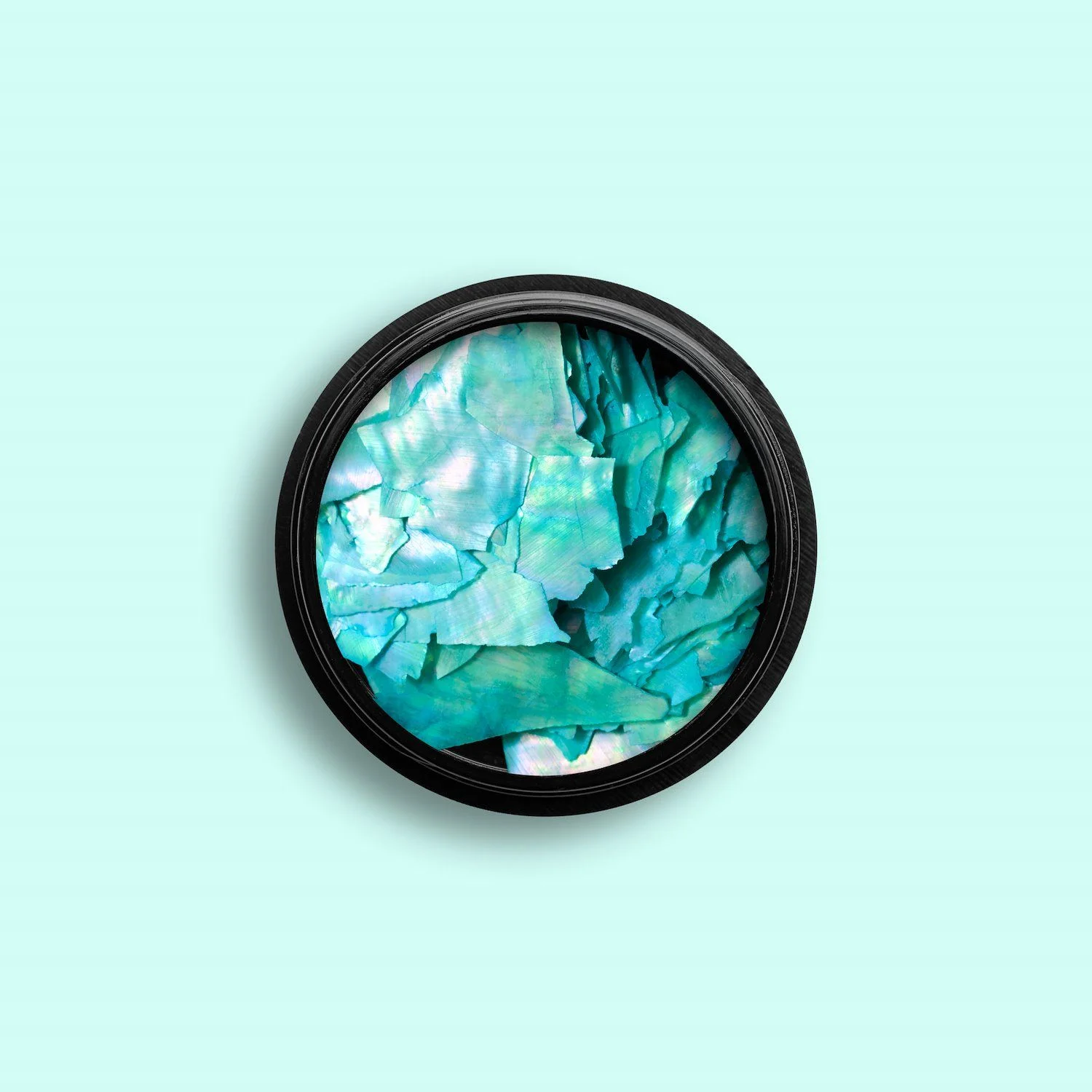 Emerald Crushed Shell - Emerald green mother of pearl flakes for nail decoration