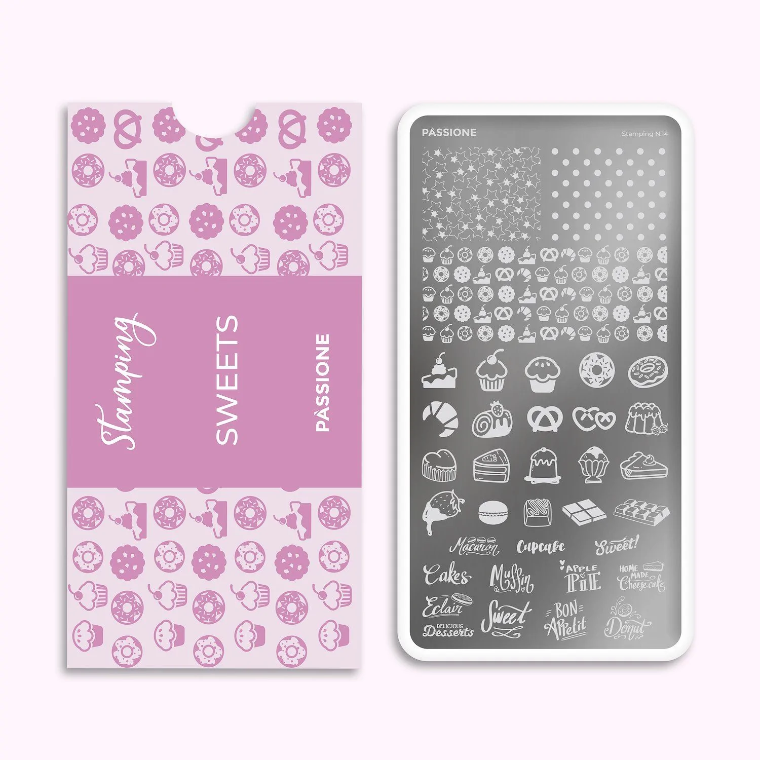 Sweets - Plaque Stamping - Plaque stamping dessins sucreries
