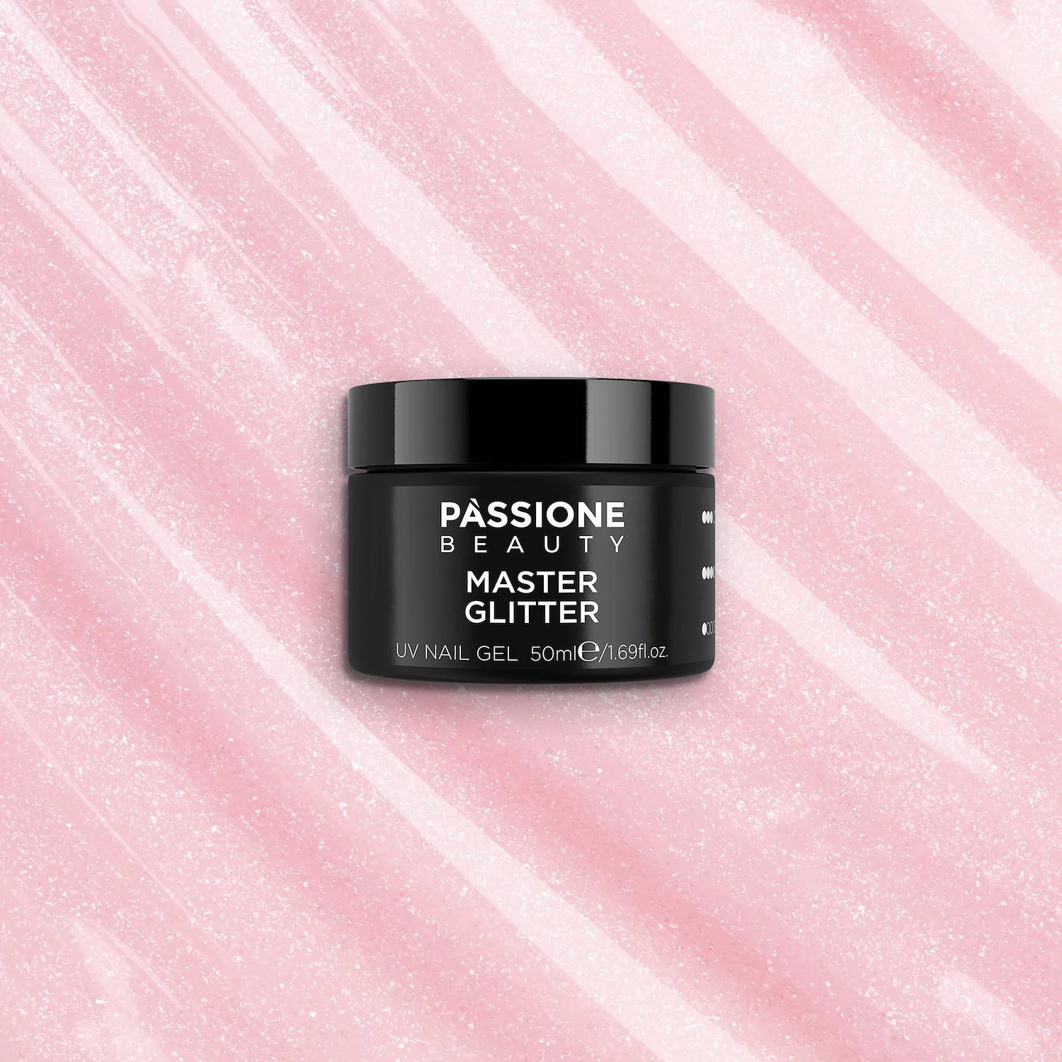 Master Glitter 50 ml - Gel de construction auto-égalisant rose ancien avec micro-paillettes - détail 4