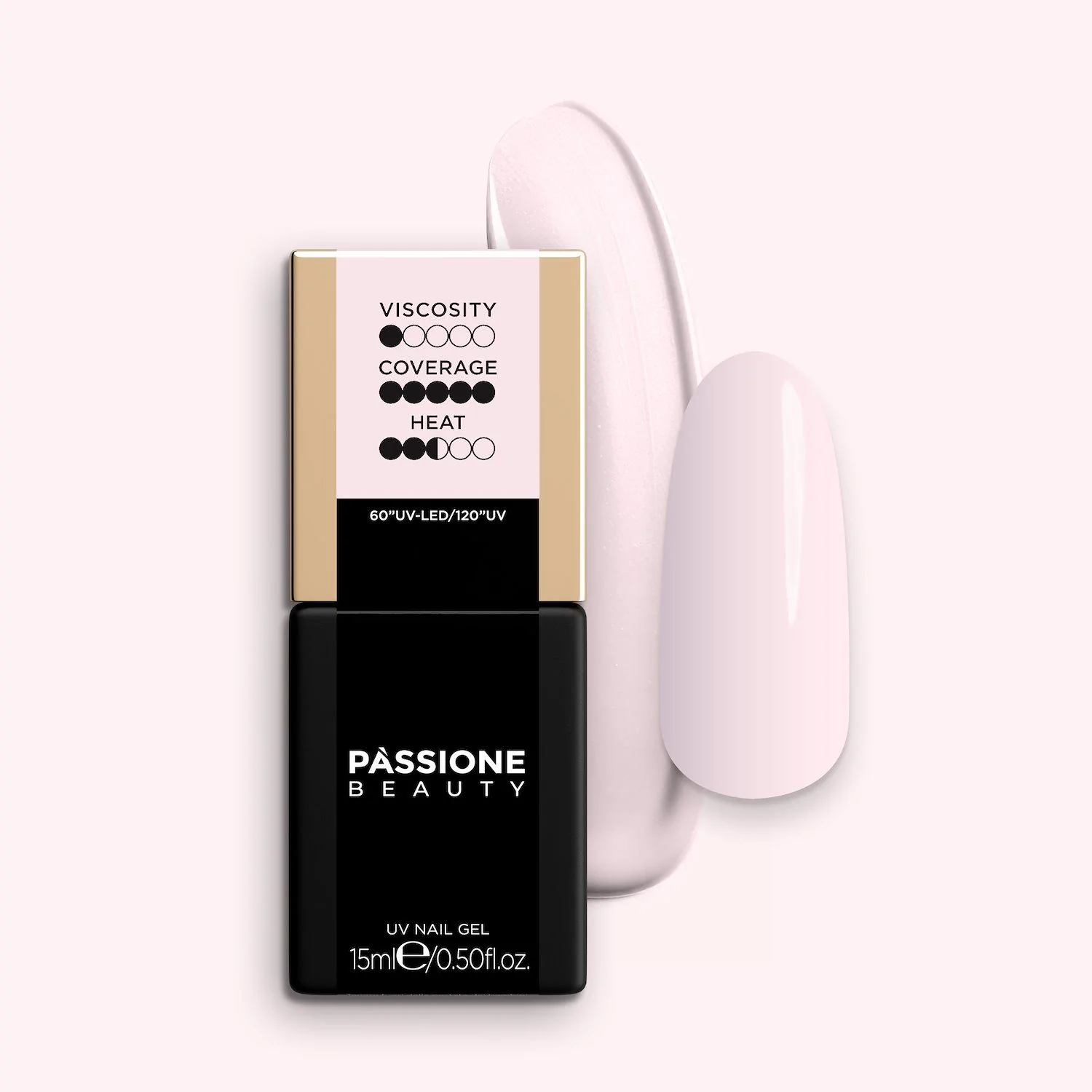 GELNIUS® Milky Rose 15 ml - Gel constructeur 2 en 1 à faible viscosité rose-blanc