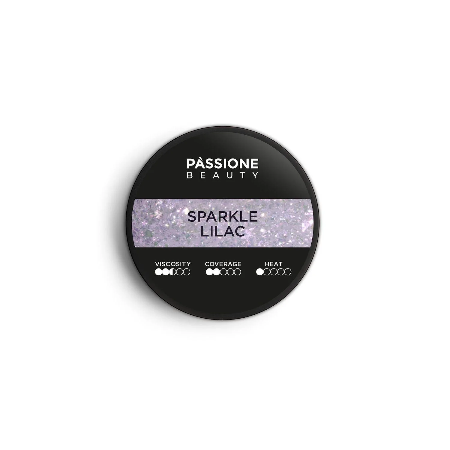 Sparkle Lilac 15 ml - Gel de construction auto-égalisant lilas avec glitter roses irisés - détail 2