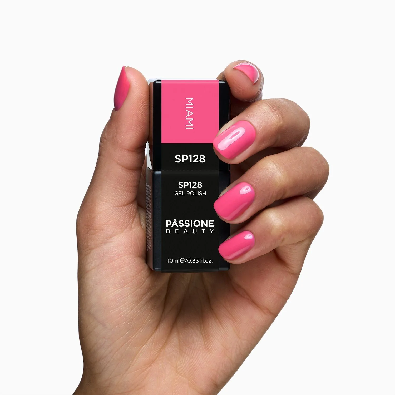 Gel Nail Polish GP128 Miami  - Barbie Pink Gel Polish - detail 2