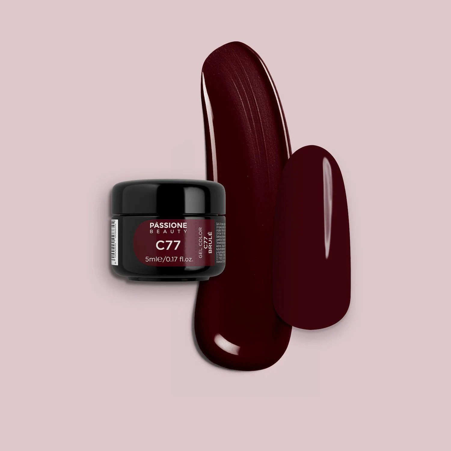 Gel Color C77 Brulè - Gel color rosso mattone scuro