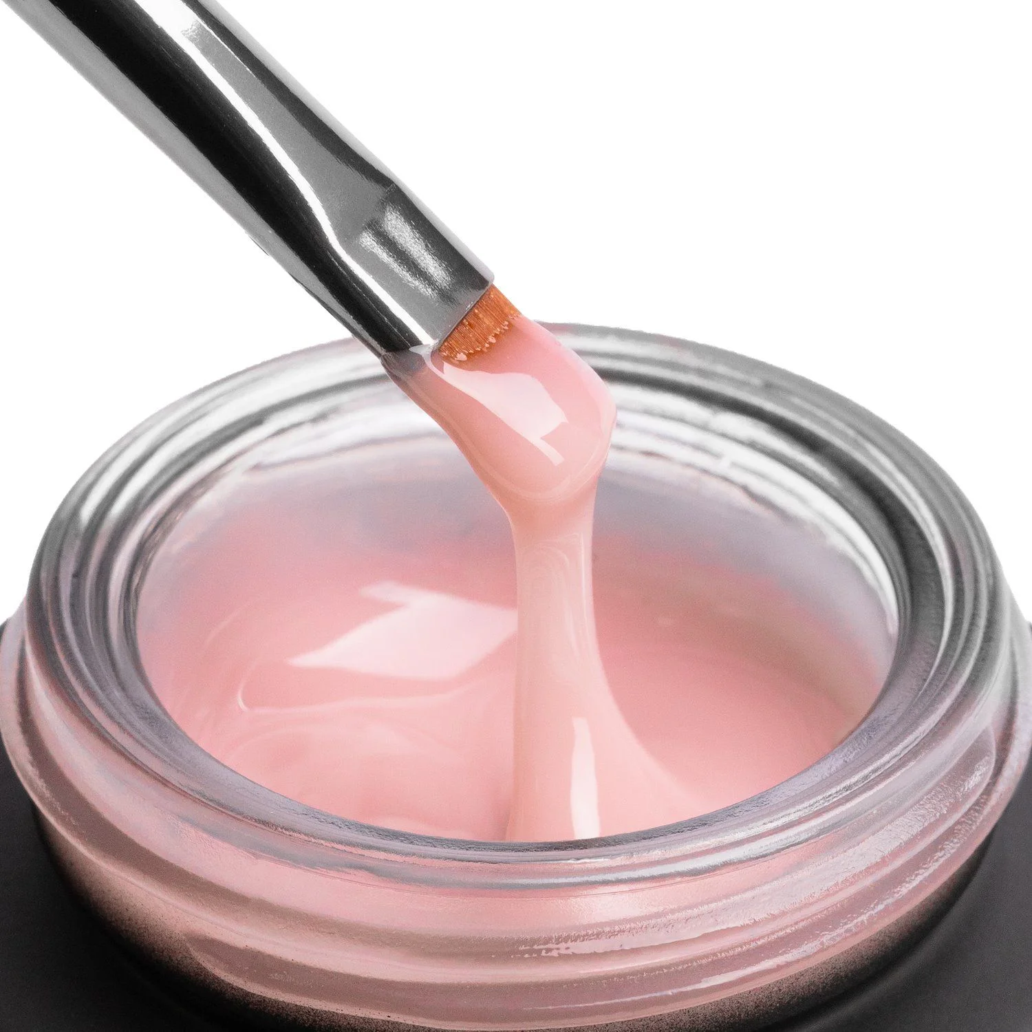 GELNIUS® Nude Pink 50 ml - Gel constructor 2-în-1 cu vâscozitate scăzută, roz natural - detaliu 5