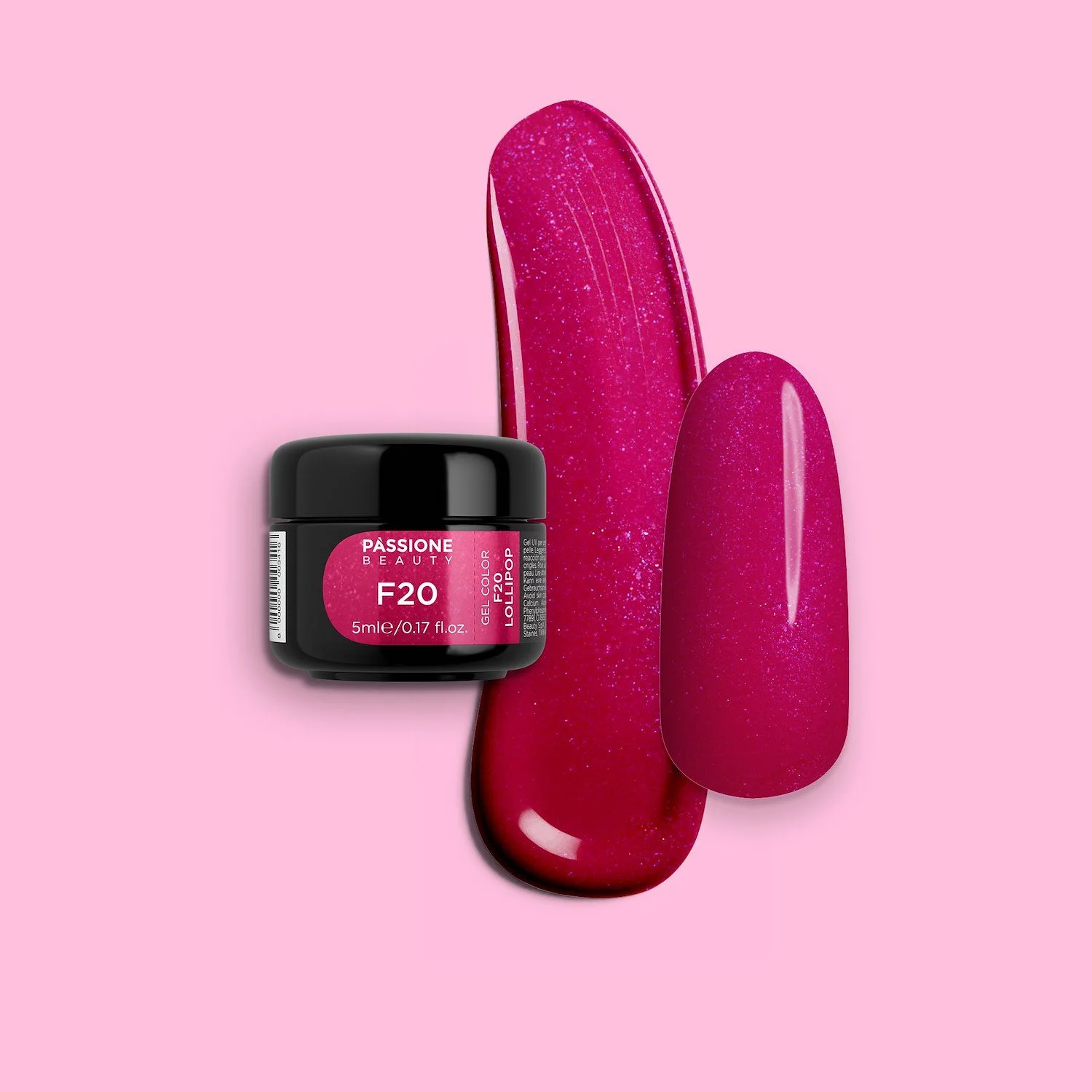 Gel colour F20 Lollipop - IntenseFuchsia Self-sealing UV Gel Colour
