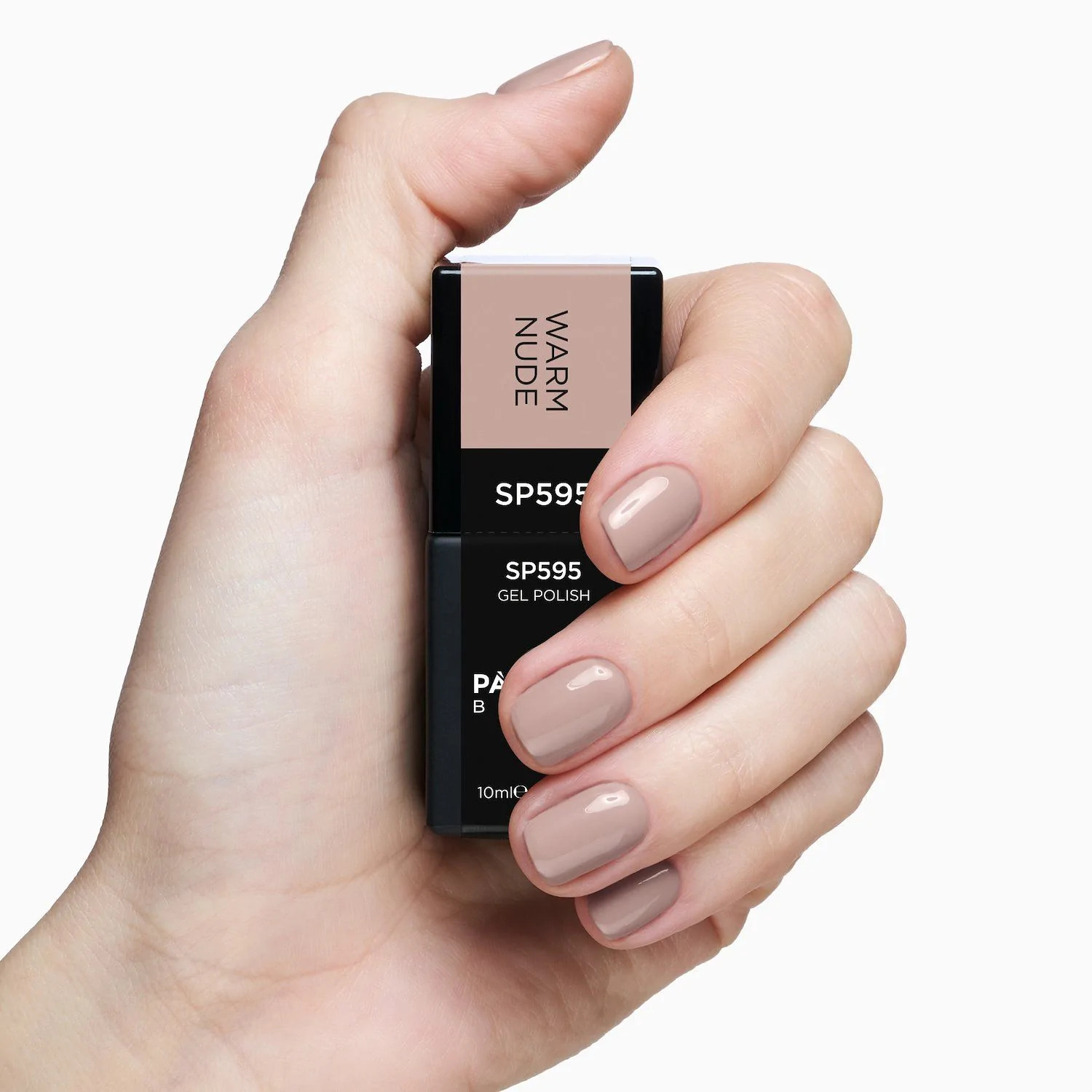 Gel Nail Polish SP595 Warm Nude - Warm Pink Beige Gel Polish - detail 3