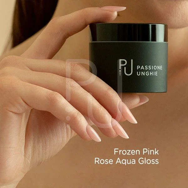 Rose Aqua Gloss 15 ml - Pinkish finish gel  - detail 1