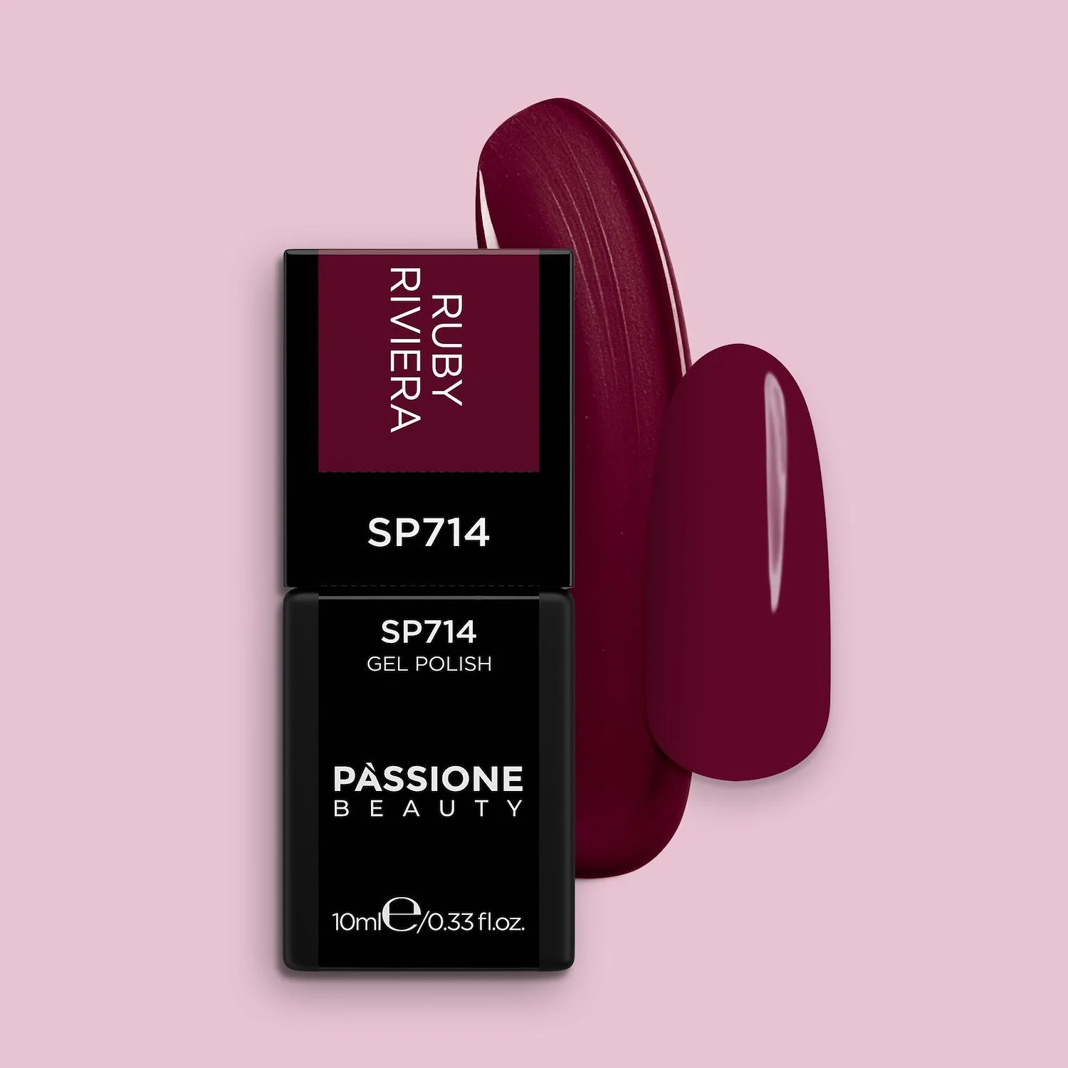 Vernis semi-permanent SP714 Ruby Riviera - Vernis semi-permanent rouge bordeaux