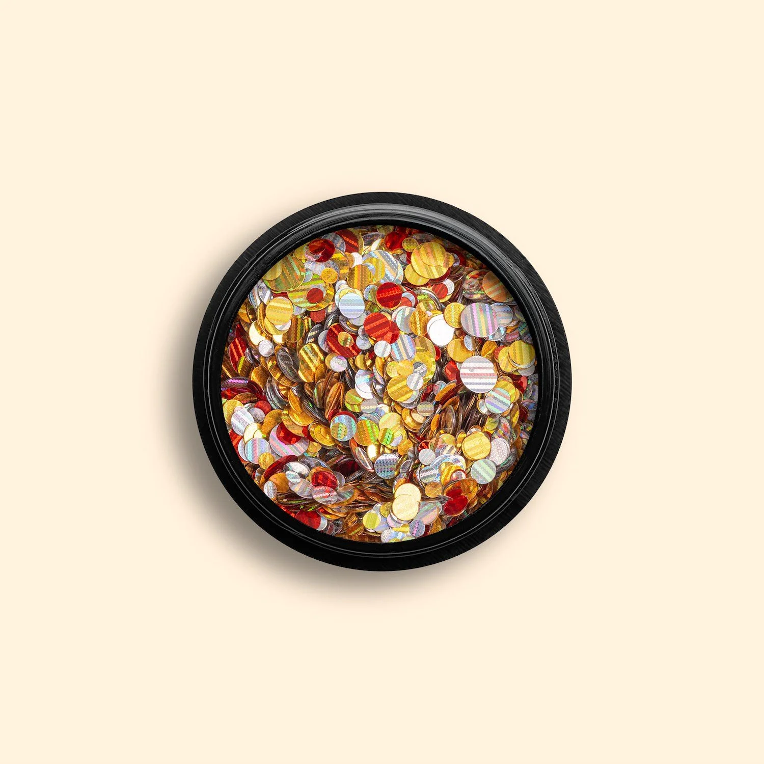 Ritz Glitter Mix - Glitter Mix for nail art in red, gold and silver