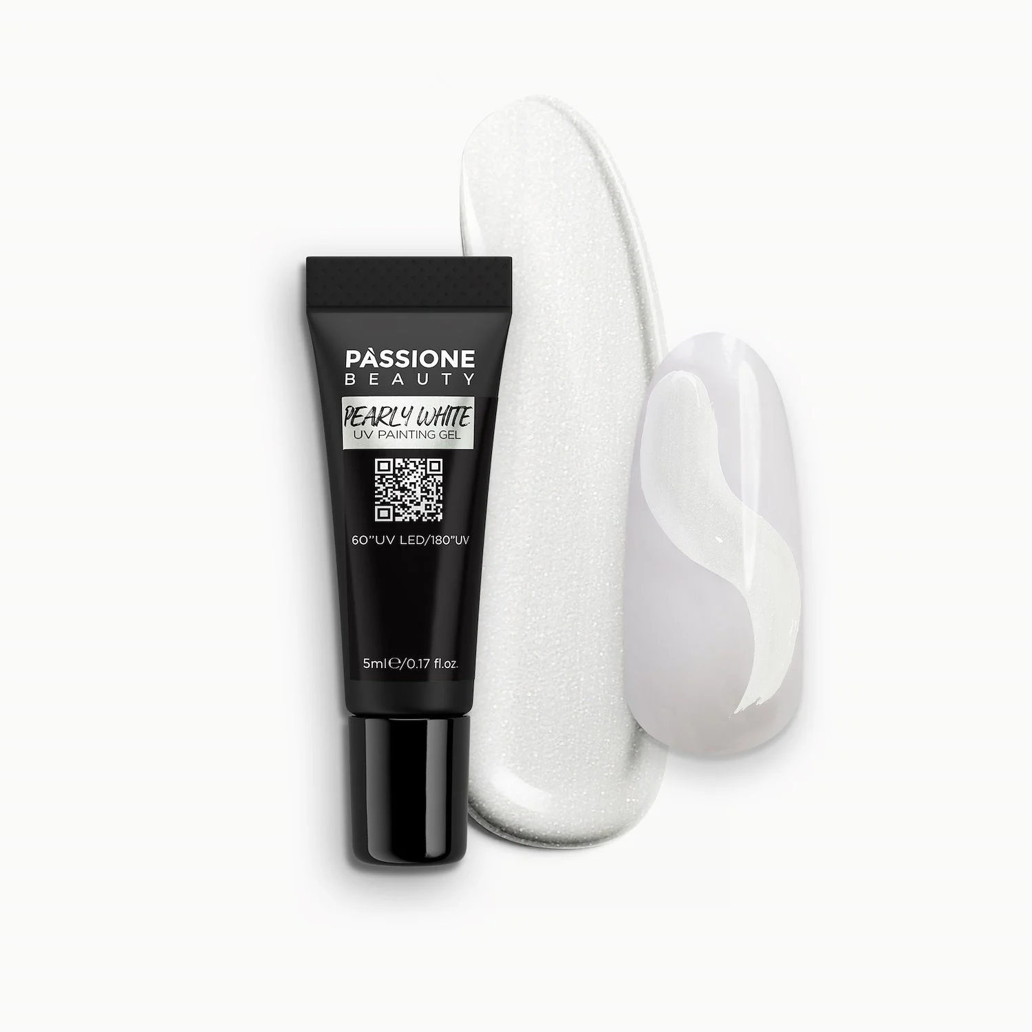Pearly White UV Painting Gel - Pearly White UV paint gel blanc perlé
