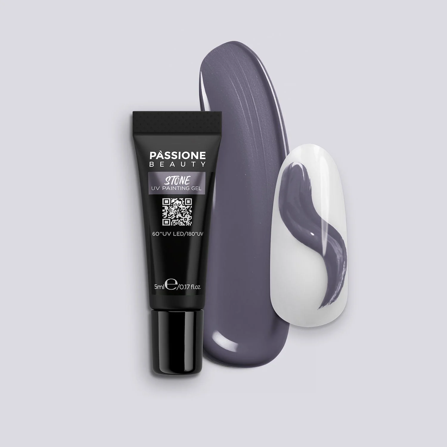 Stone UV Painting Gel - Stone UV Gel Paint Dark Grey