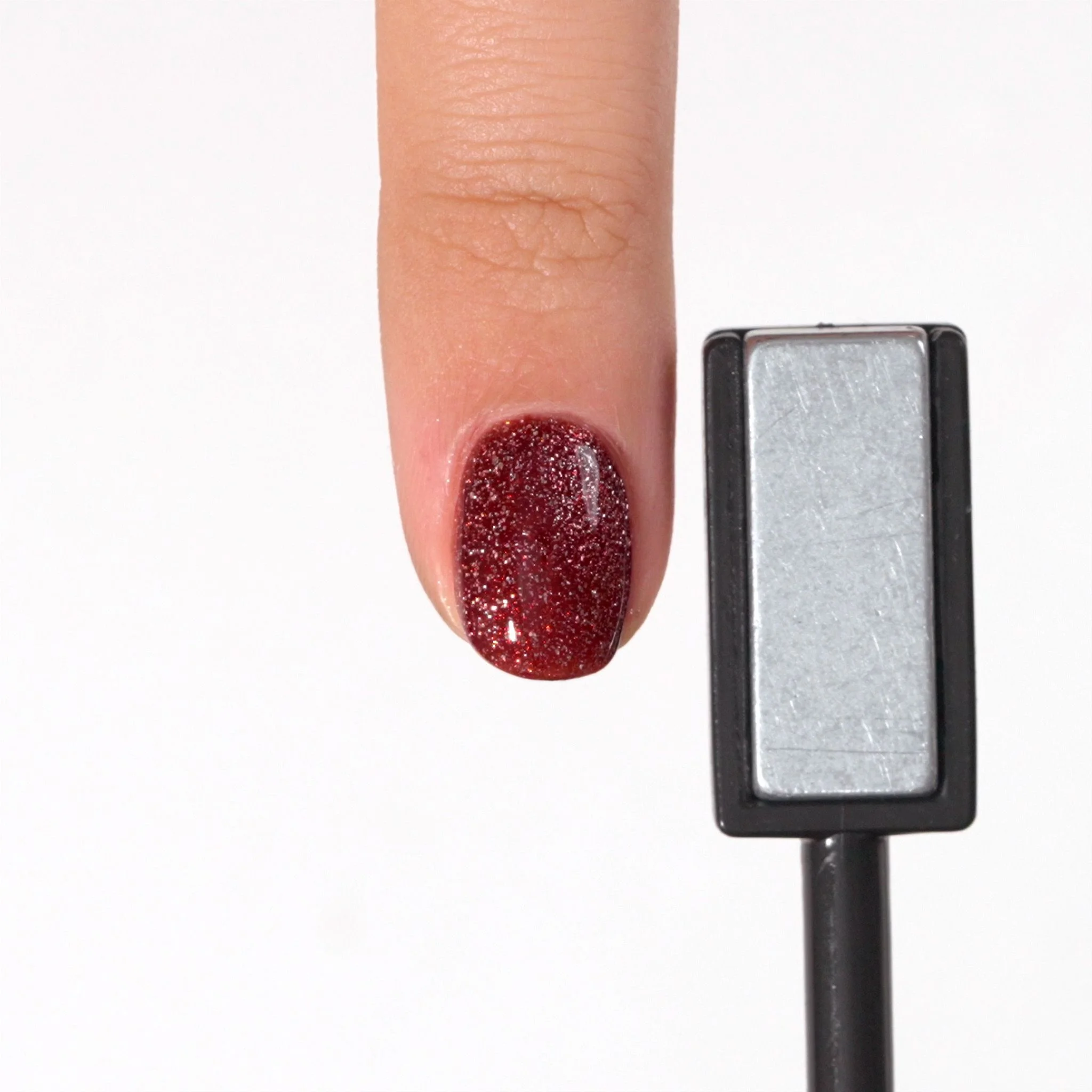Application de Vernis semi-permanent SP746 Brown Flash Cat Eye