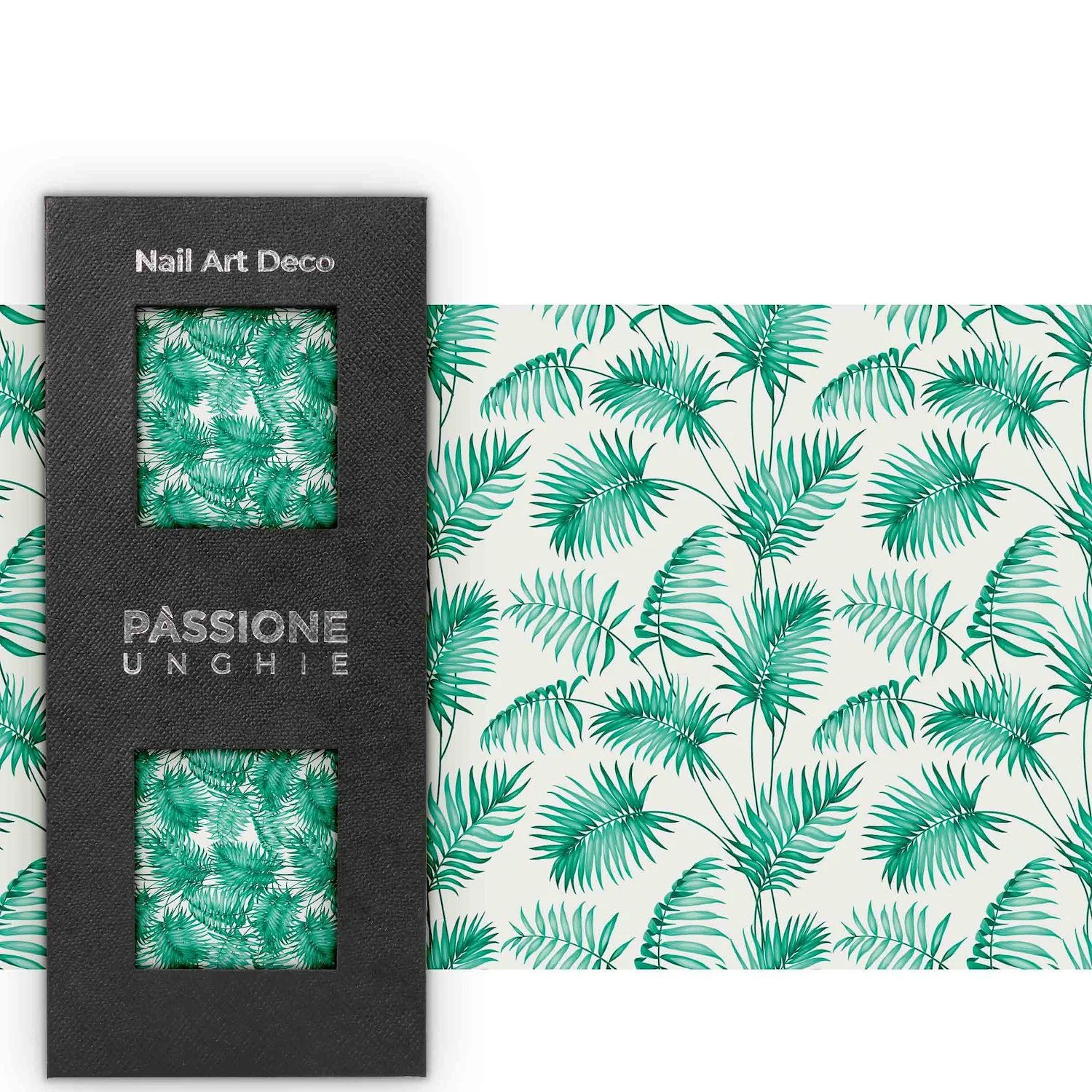 Palm - Transfer Foil - Nail Transfer Foil – green palms