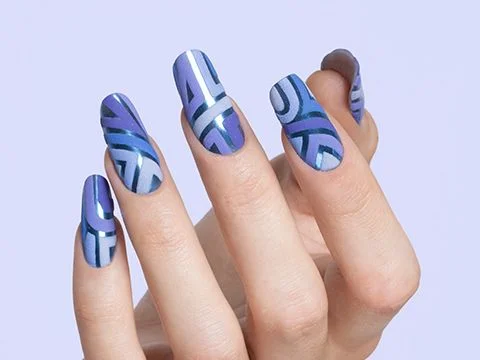 Geometric nails | Nail art geometrica