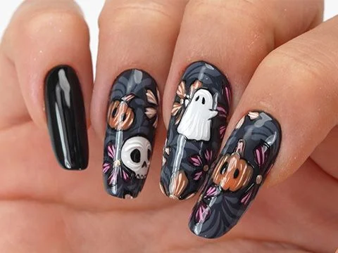 Spooktacular Nails | Uñas de Halloween