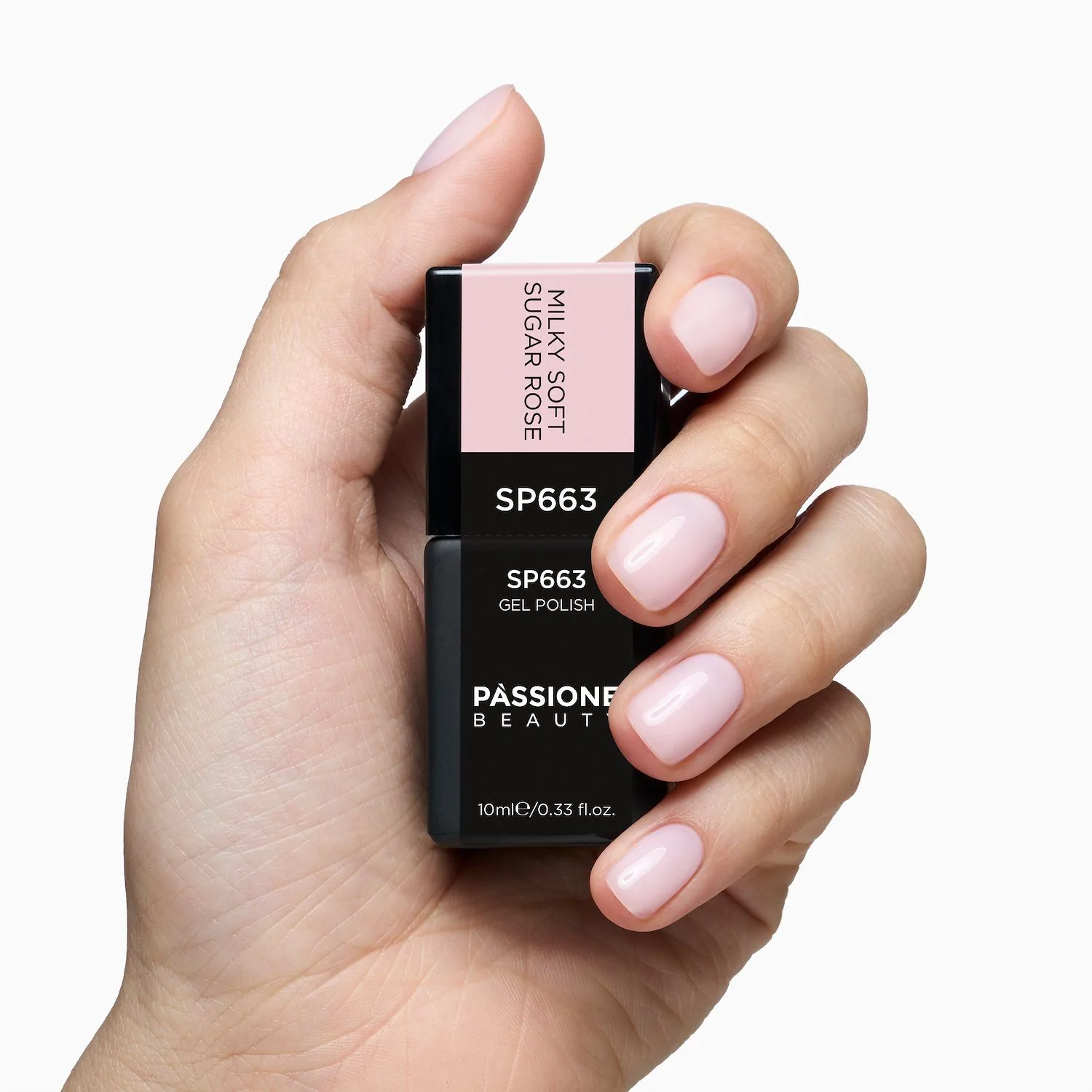 UV Nagellack SP663 Milky Soft Sugar Rose - UV-Nagellack in milchigem Altrosa - Detail 3