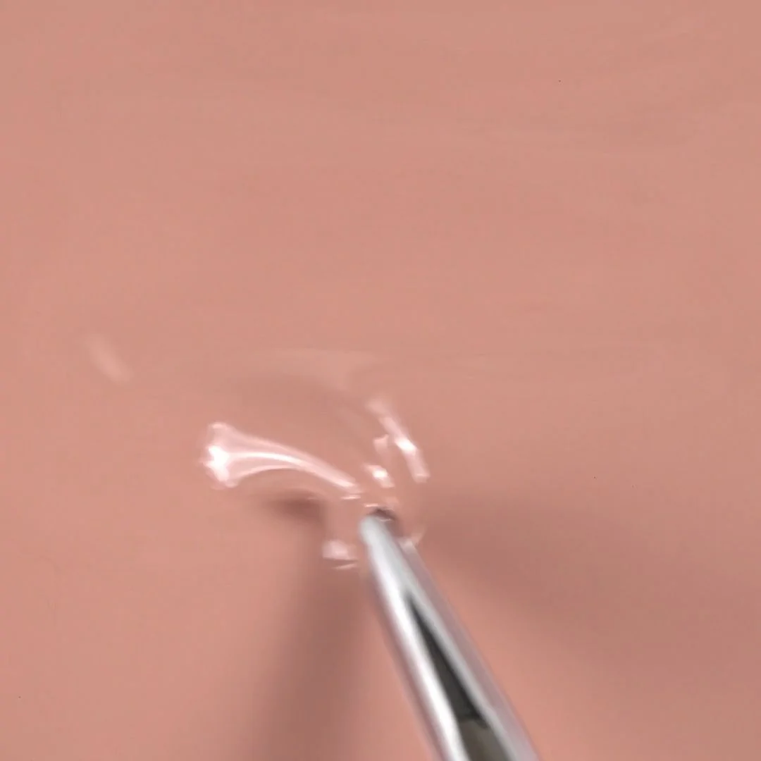 Application of Gel Nail Polish SP656 Velvet Rose