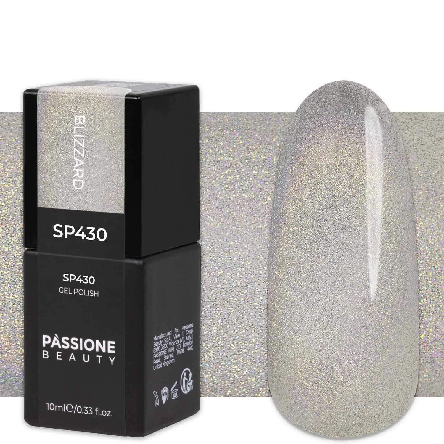 Gel Nail Polish SP430 Blizzard - Light Silver Grey Cat’s Eyes Gel Polish