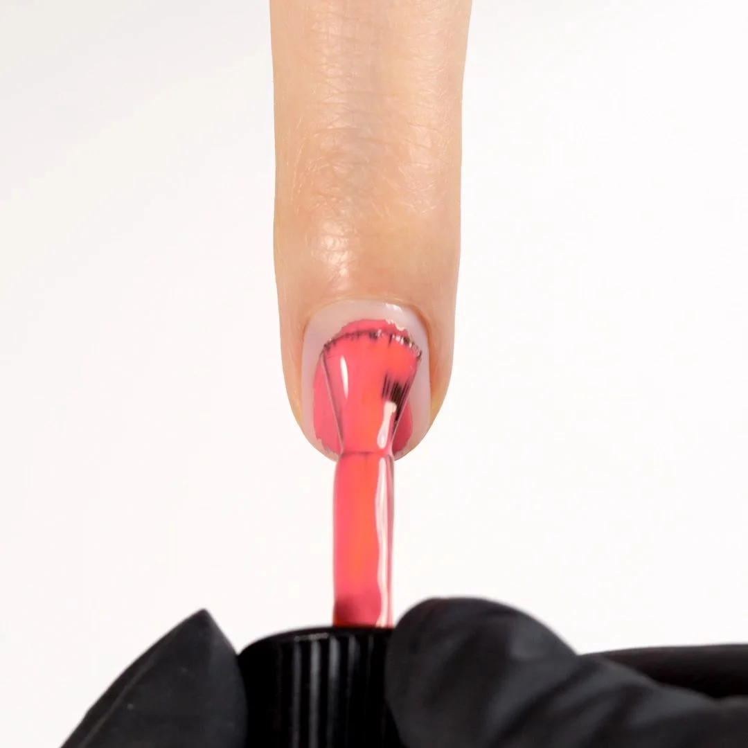Application of Gel Nail Polish GP258 Carnival