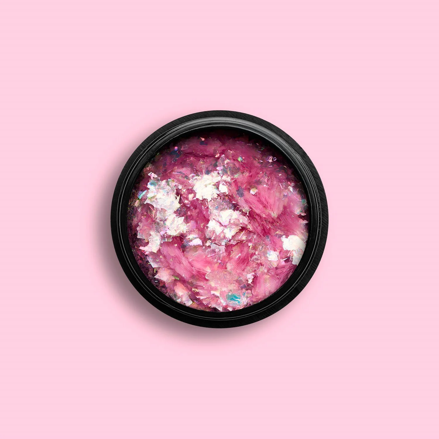 Pink Holo Flakes - Flocons de pailettes rose pour nail art