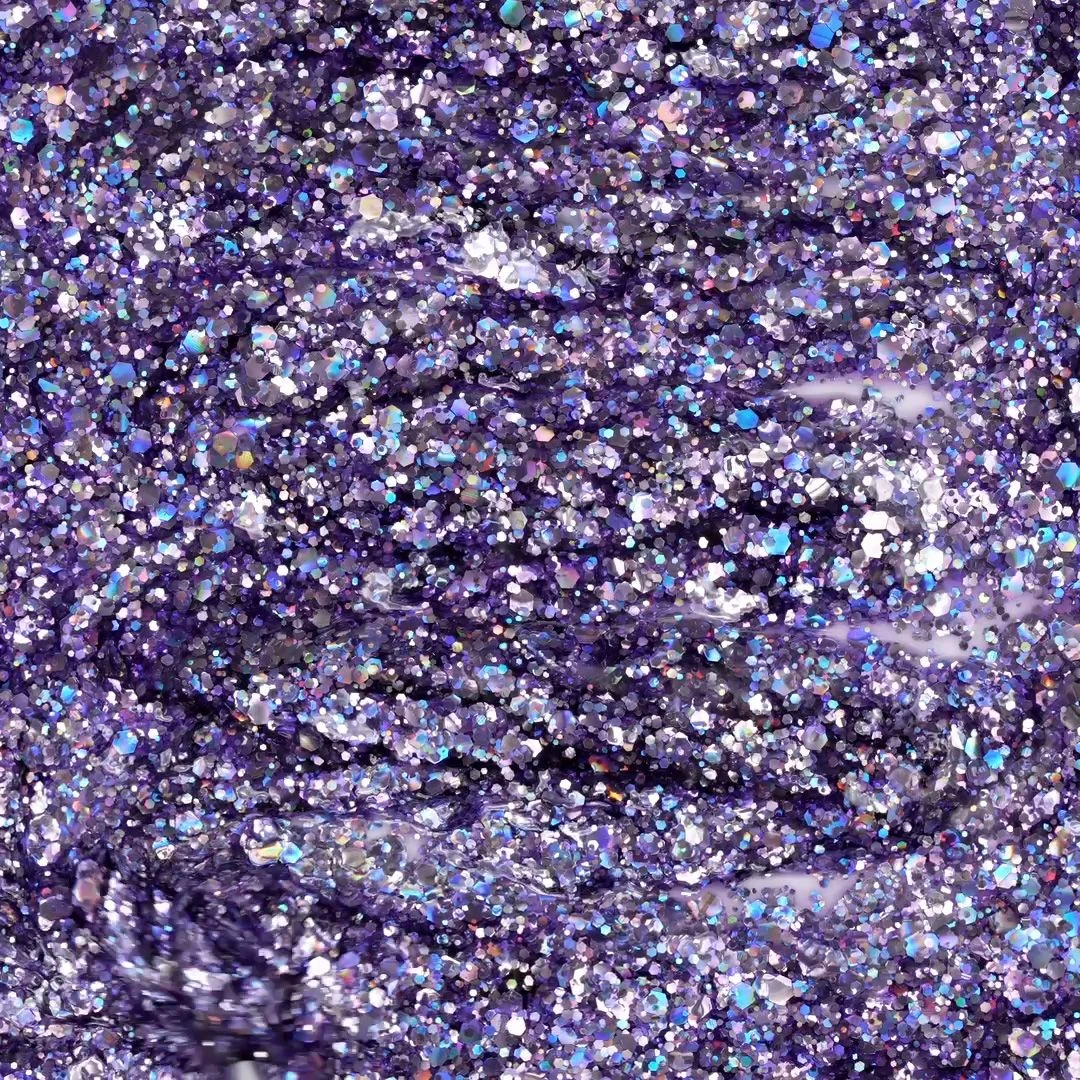 Application of Gel Nail Polish SP334 Violet Starlight