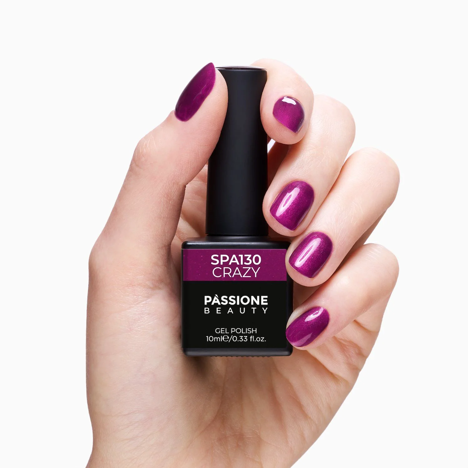 UV Nagellack SNA130 Crazy - UV Nagellack in dunklem Fuchsia - Detail 2