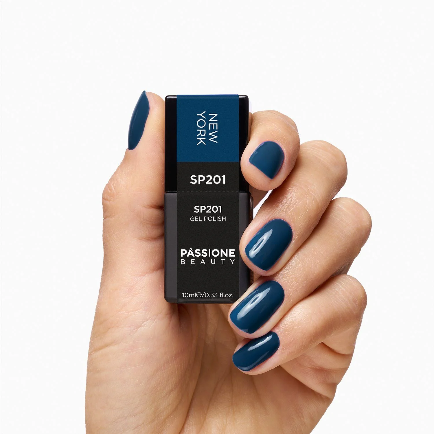 Gel Nail Polish GP201 New York  - Cerulean Blue Gel Polish - detail 2