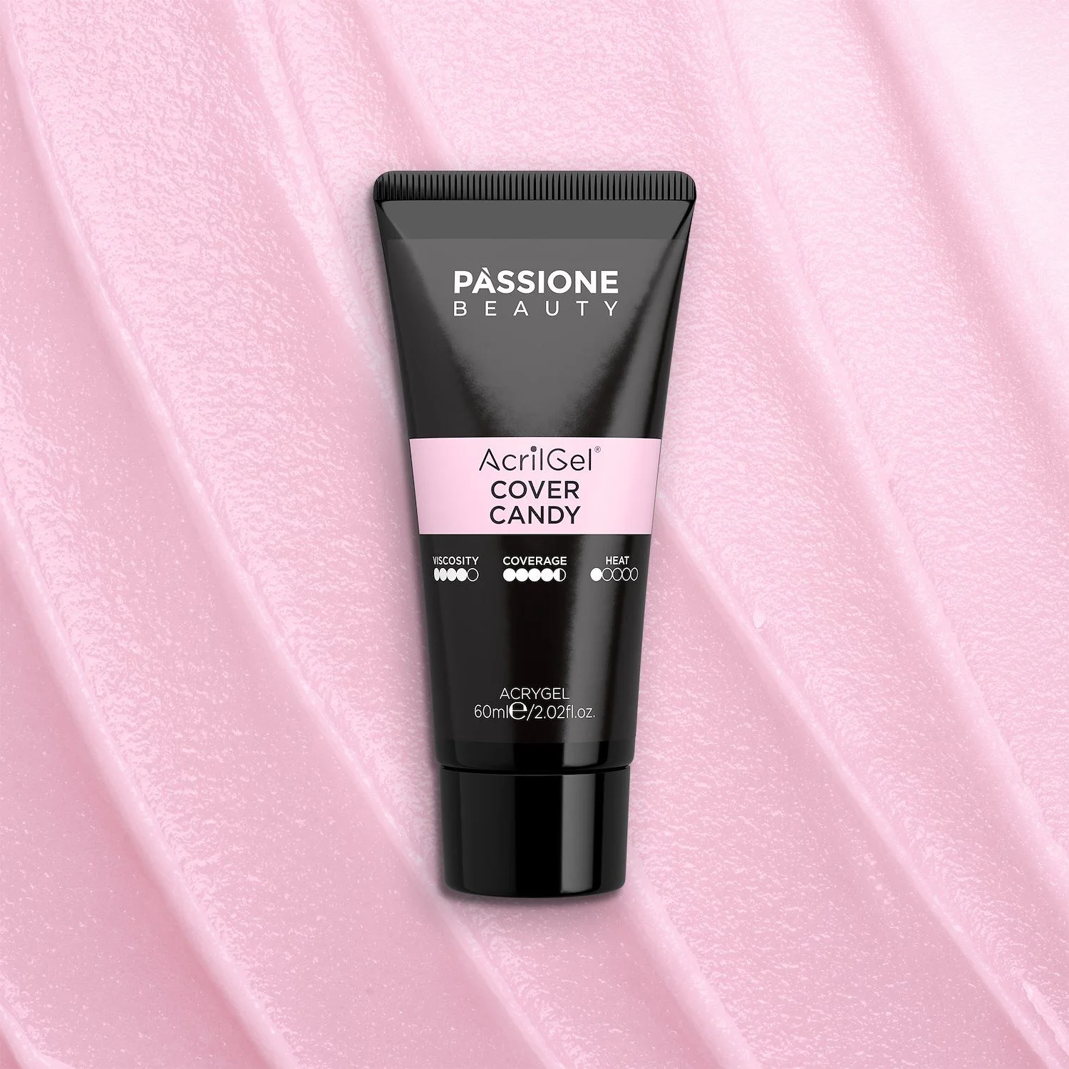 Acrygel® Cover Candy 60 ml - Acrylic Gel Opaque and Cool Light Pink - detail 3