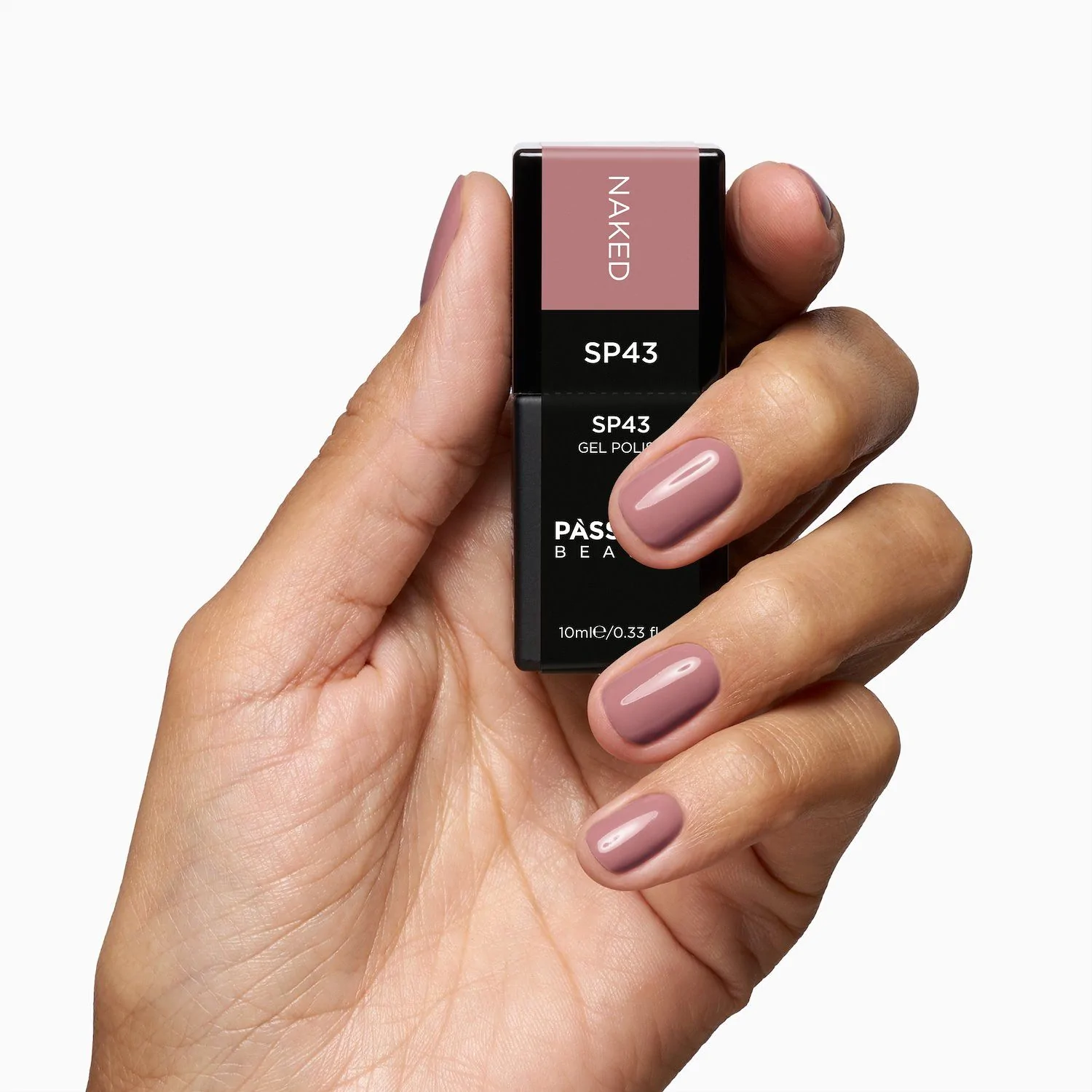 UV Nagellack NL43 Naked - UV Nagellack in rosigem Nude - Detail 3