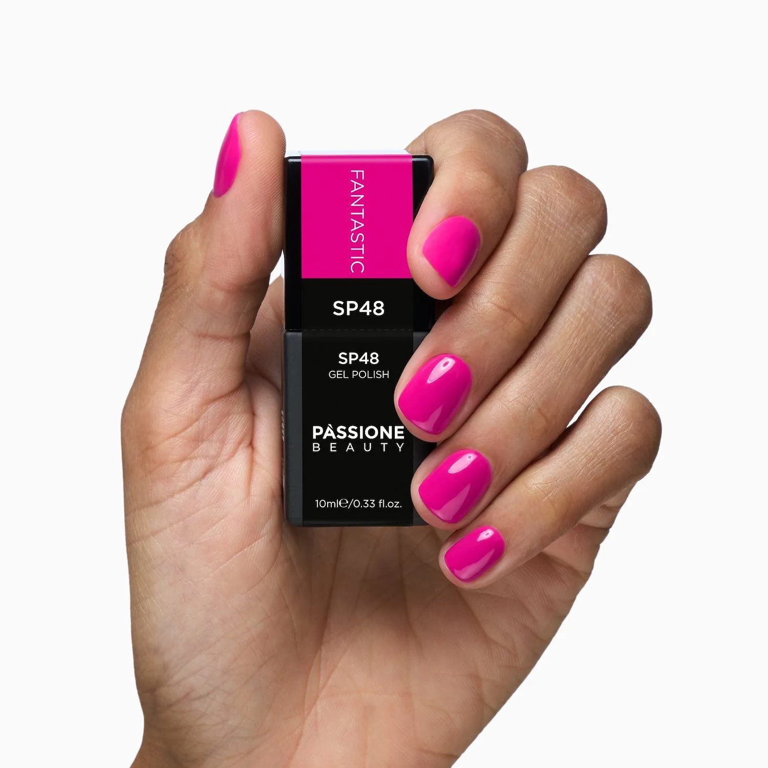 UV Nagellack NL48 Fantastic - UV Nagellack in leuchtendem Fuchsia - Detail 3
