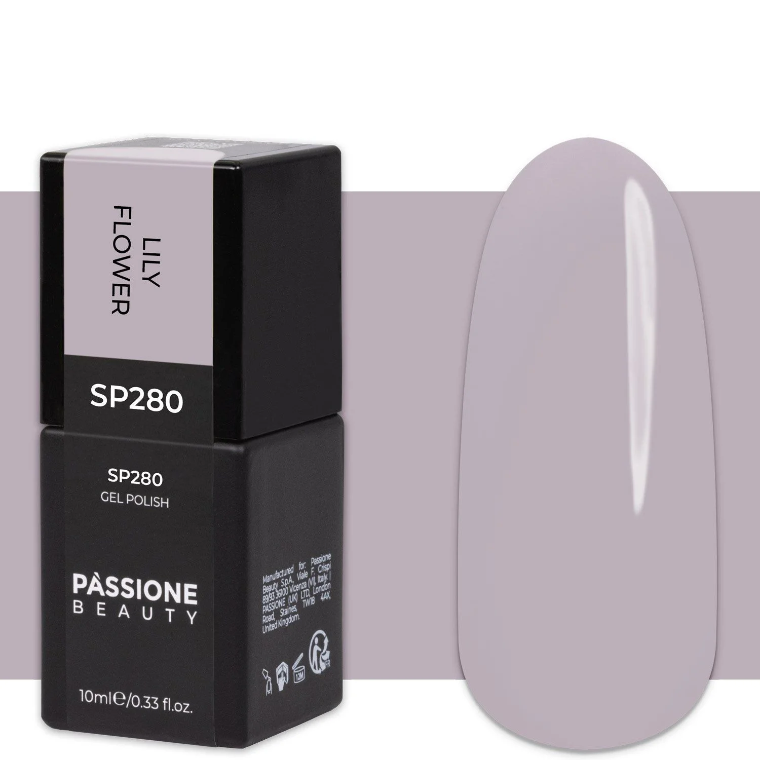 Gel Nail Polish SP280 Lily Flower - Grey-Lavender Ivory Gel Polish