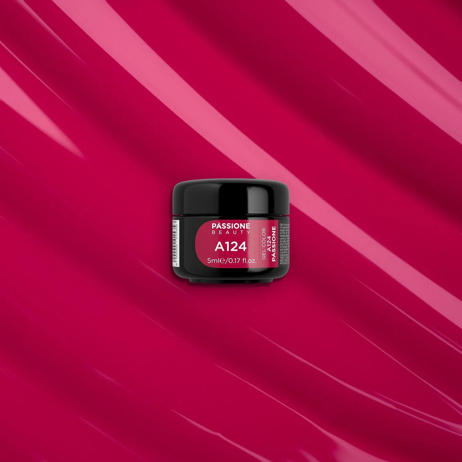 Gel Couleur A124 Passione - Gel couleur rouge-magenta - détail 2