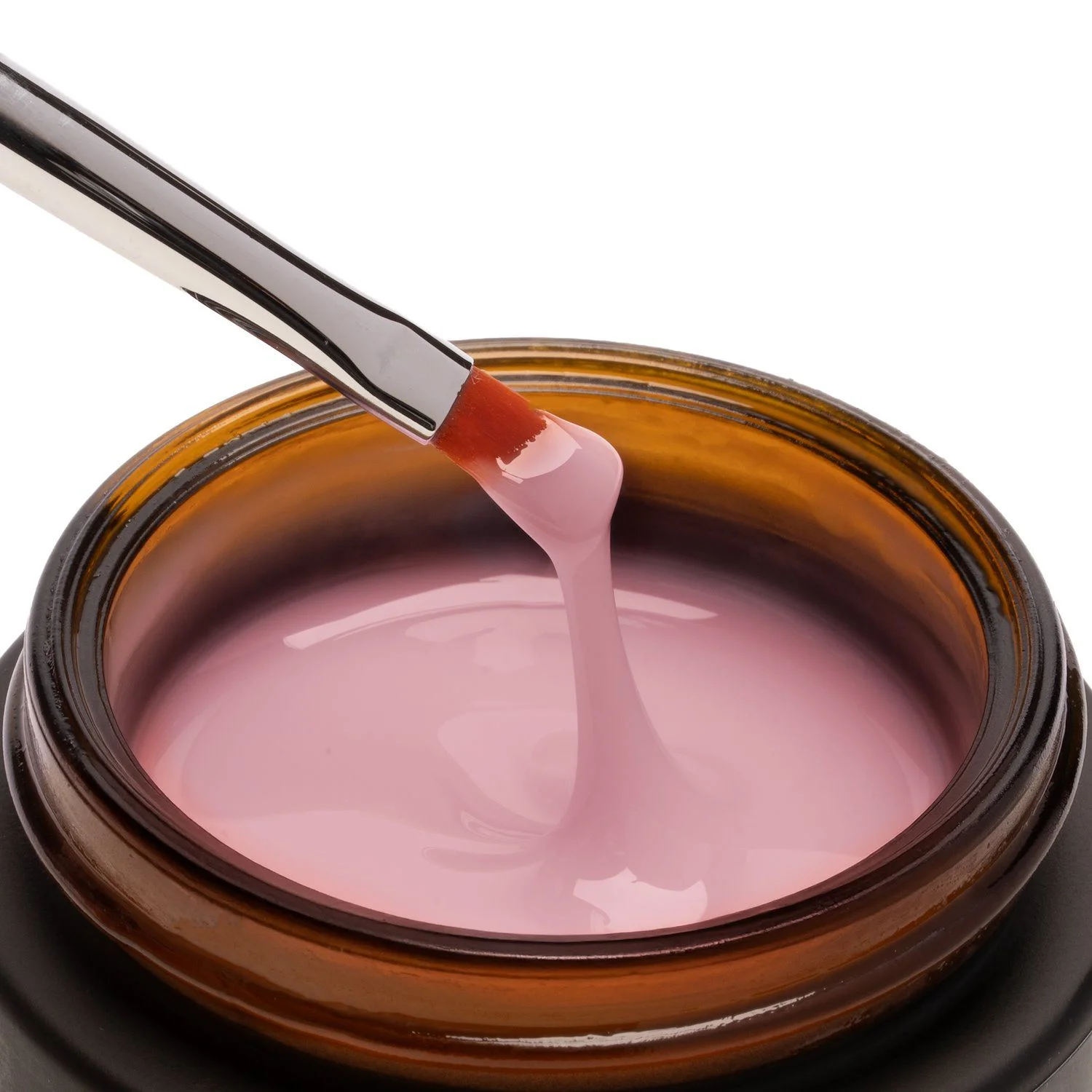 Liquid AcrilGel® Rose 50 ml  - Selbstnivellierender Low-Viscosity-Builder milchig-dunkelrosa - Detail 5