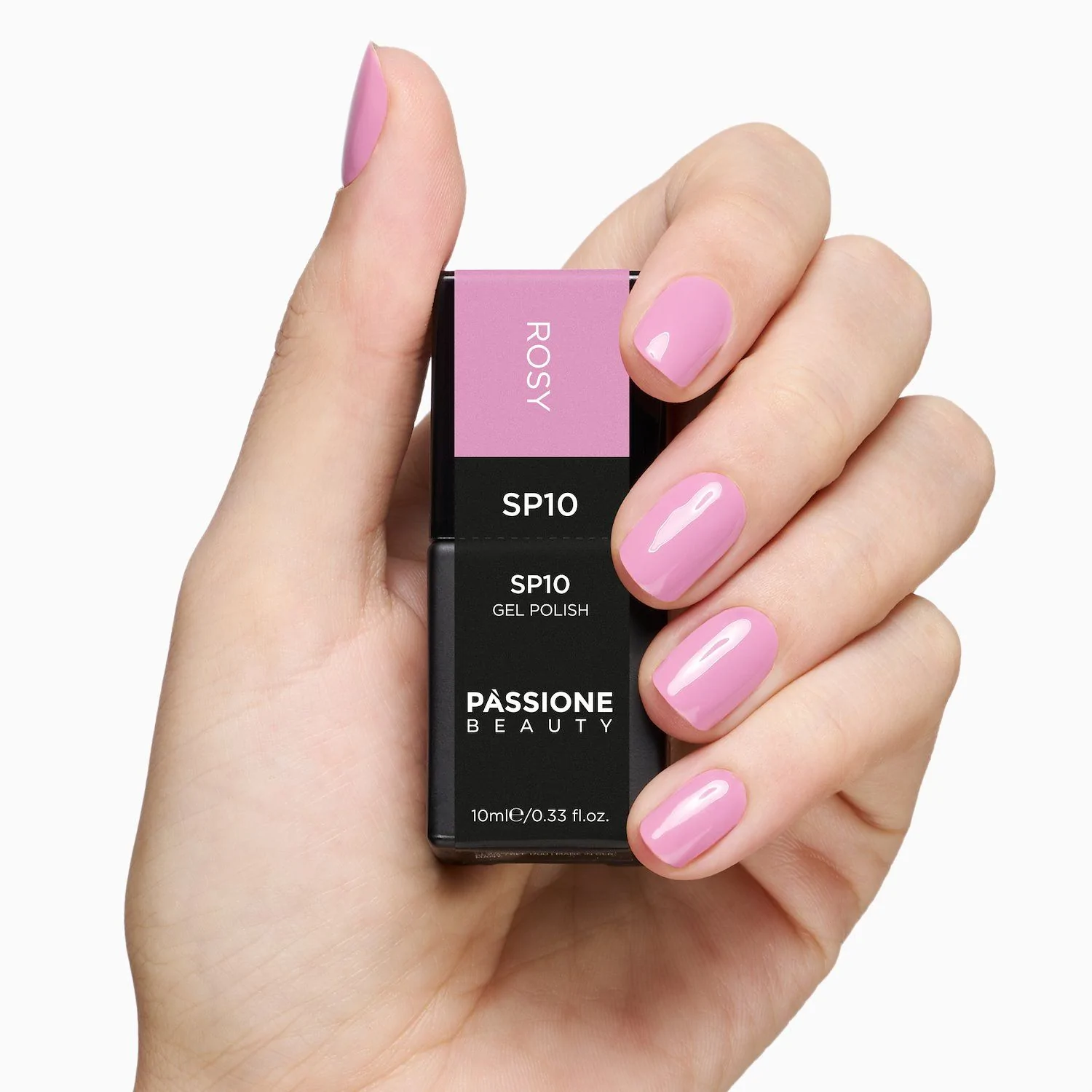 UV-Nagellack  SP10 Rosy - Rosé selbstversiegelnder UV-Nagellack - Detail 3