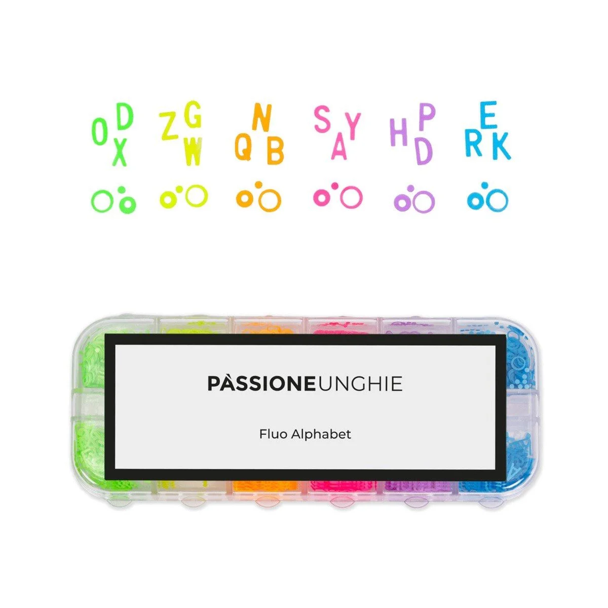 Fluo Alphabet - Nail Deco - Fluo Alphabet - Nail Deco