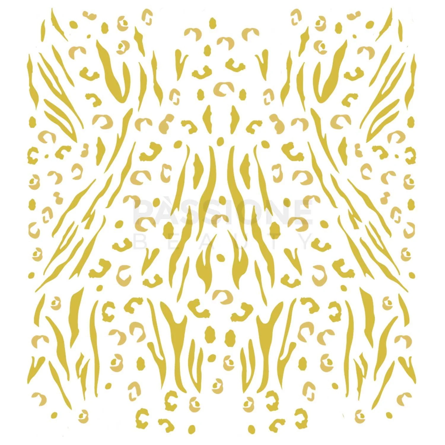 Gold Safari - Stickers - Autocollants pour ongles dessins animalier - détail 1