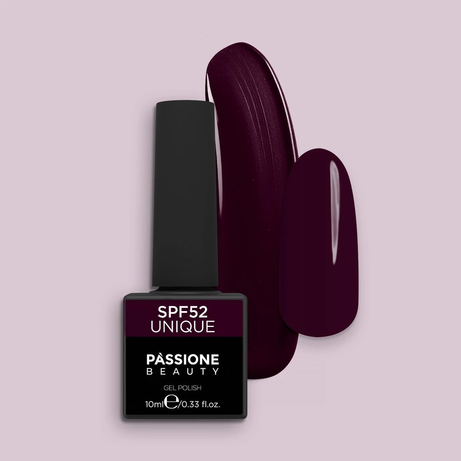 Vernis semi-permanent VSF52 Unique - Vernis semi-permanent bourgogne/bordeaux pigmenté