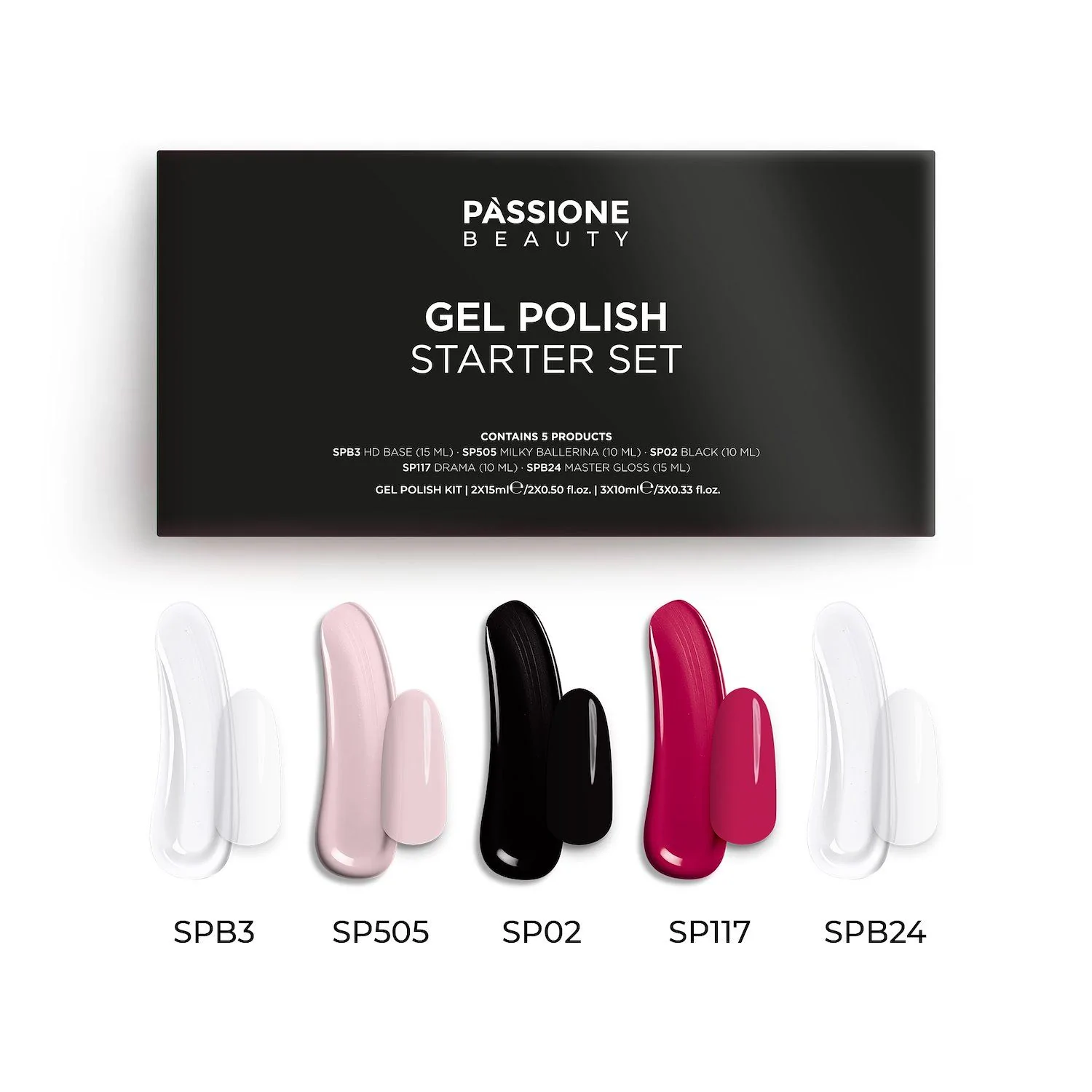 Starter Set Gel Polish - Kit base, semi-permanents et top coats