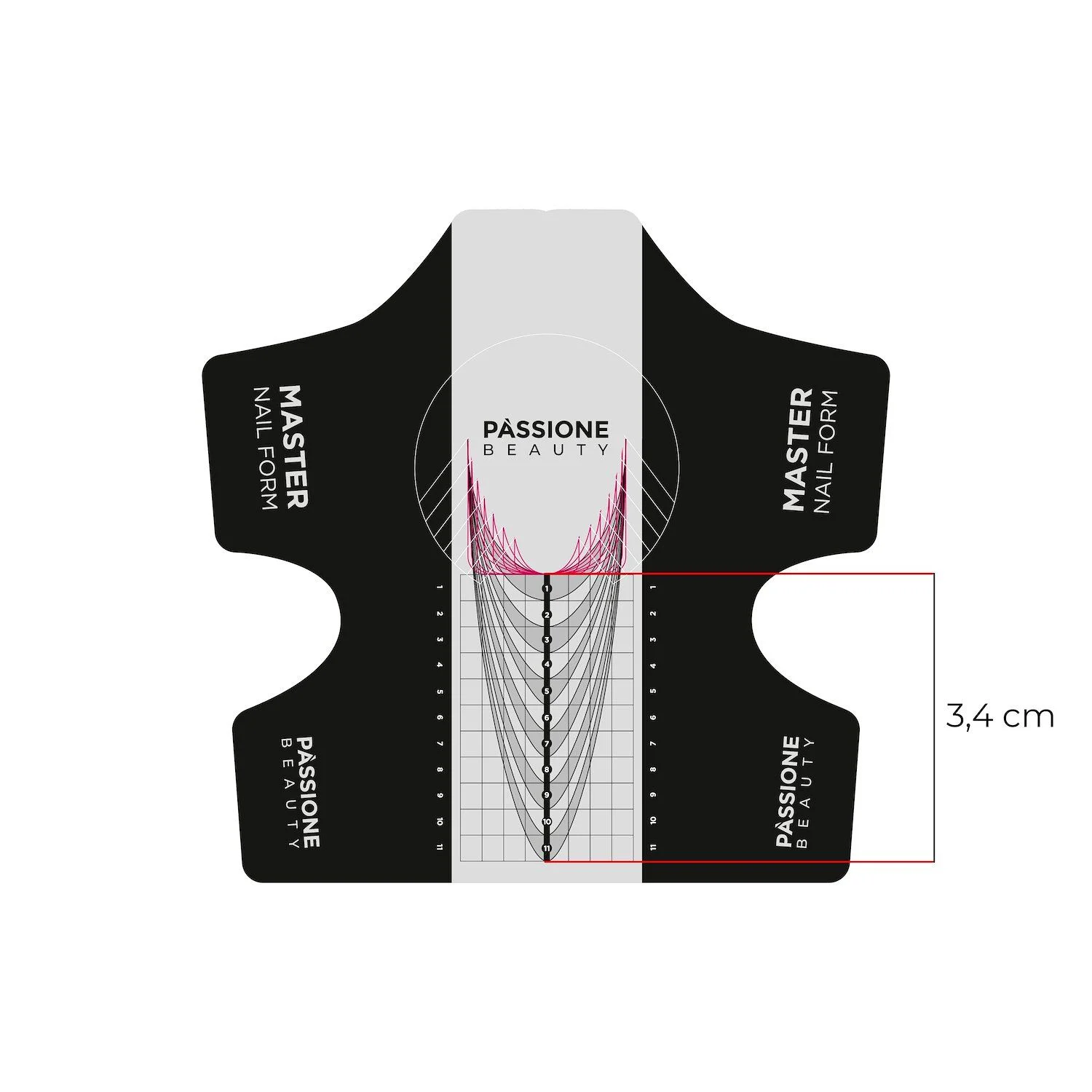 Box Master Nail Form Pro 100 pcs - Master Nail Forms in Aluminium for Professional Use - detail 1