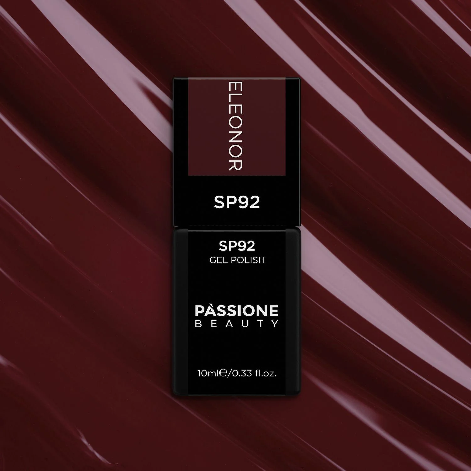 Gel Nail Polish GP92 Eleonor  - Mix of Burgundy and Brown Gel Polish - detail 3