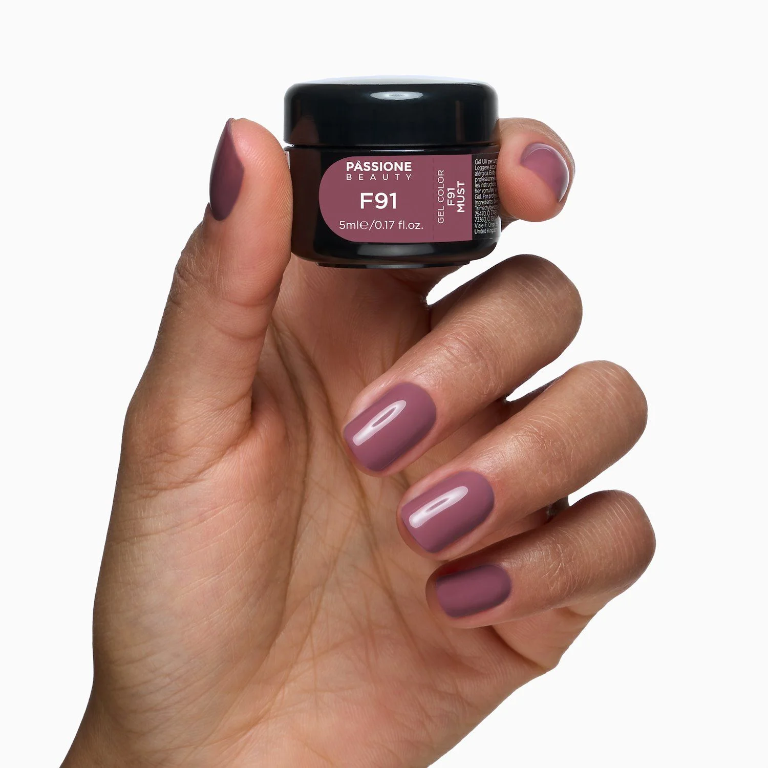 Gel Color F91 Must - Gel color marrón rosado autosellador - detalle 3