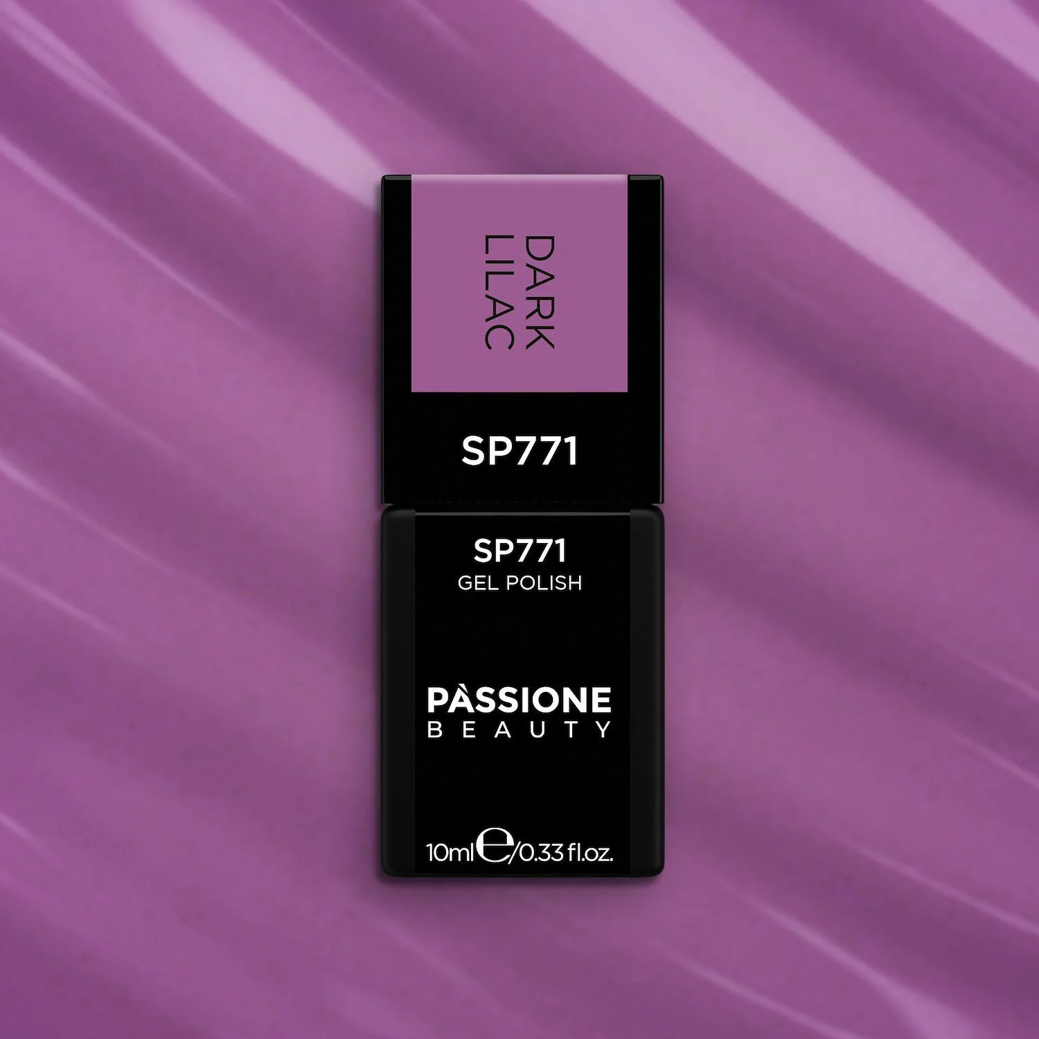 Smalto semipermanente SP771 Dark Lilac - Colore semipermanente lilla rosa scuro - dettaglio 1