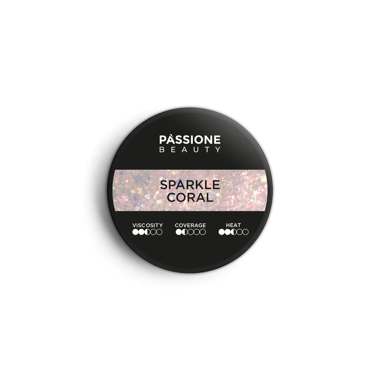 Sparkle Coral 15 ml - Builder Gel selbstnivellierend Koralle mit changierendem orangenen und goldenen Glitzer - Detail 2